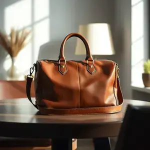 Leather bag color restoration