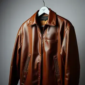 Leather jacket restoration - before and after