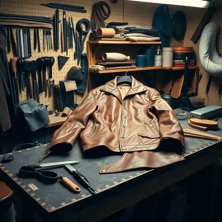 Leather restoration workshop